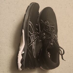 ASICS Black and White Athletic Shoes